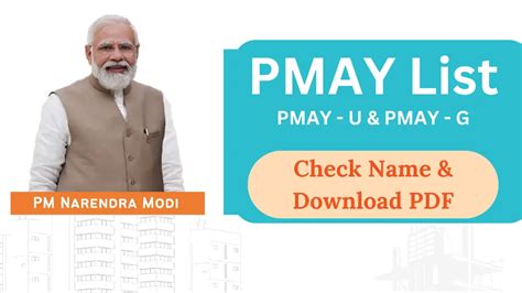 PMAY List 2024: Check Pradhan Mantri Awas Yojana List (PMAY .